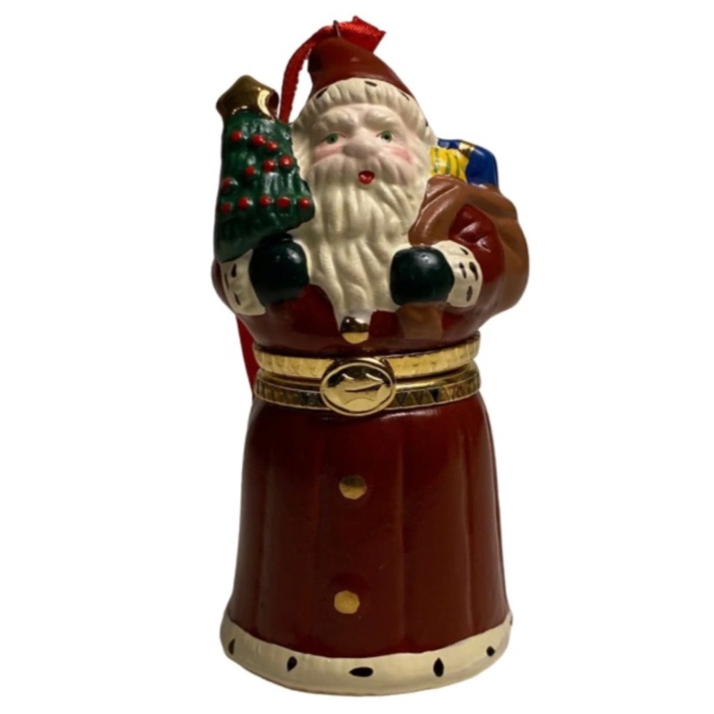 Hallmark 1998 “Santa’s Hidden Surprise” Christmas Ornament/Trinket Box